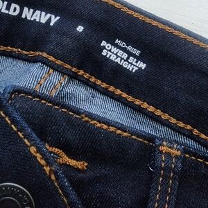 Old Navy Men's Power Slim Straight Jeans - Dark Indigo